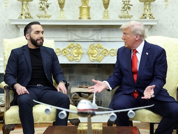 2 años de Nayib Bukele como presidente - Reuters Bukele y Trump