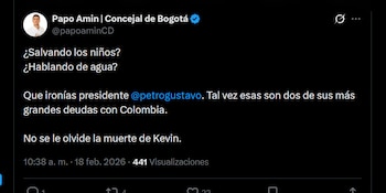 Papo amín criticó la publicación