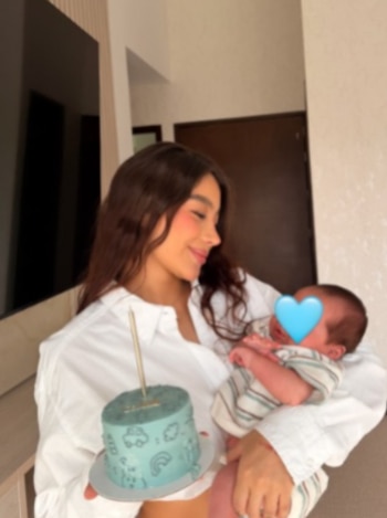 Manuela QM comparte imágenes íntimas y momentos significativos del primer mes junto a su hijo, Caleb - crédito @manuelaqm__/ Instagram