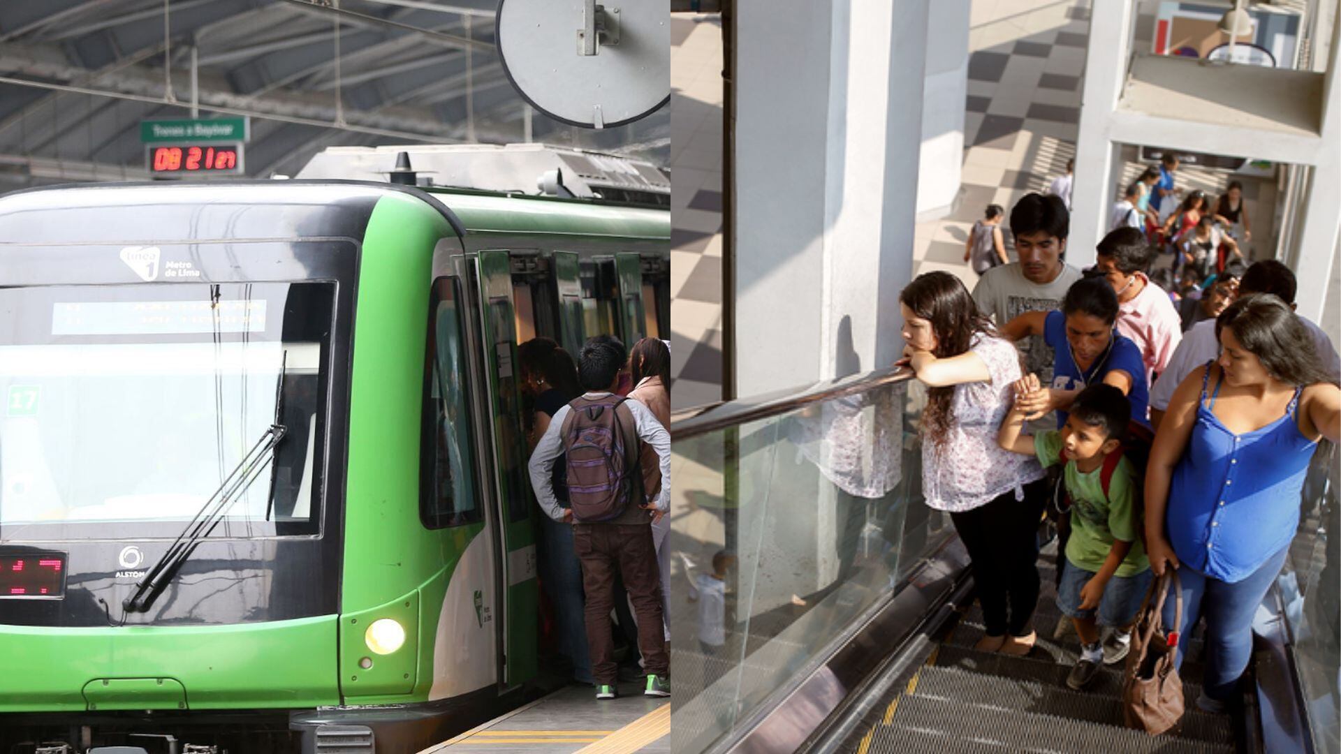 Niño quedó atrapado en escaleras eléctricas de la estación Bayóvar de la Línea 1.