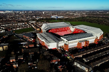 Anfield Road es el fortín del Liverpool FC en los partidos de local - crédito REUTERS/Carl Recine