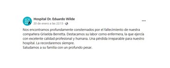 Griselda era enfermera del turno