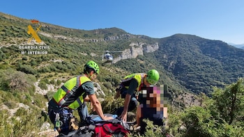 Un helicóptero de la Guardia