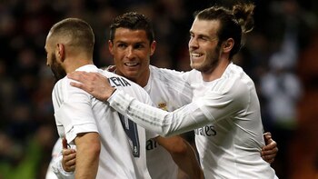 Ronaldo, Benzema y Bale conformaron