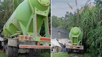 Fuerte accidente protagonizó un camión