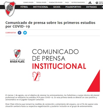 ezequiel-centurion-river-comunicado