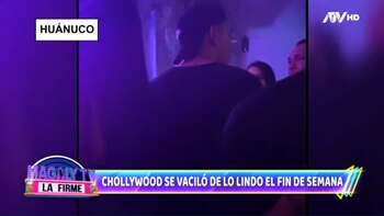 Renzo Spraggon es pifiado en discoteca. (Captura: Magaly TV La Firme)
