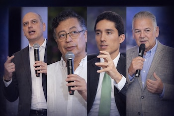 José Ignacio López, Gustavo Petro, Luis Fernando Mejía y Jaime Cabal hablaron del crecimiento económico de Colombia en el primer semestre de 2026 - crédito Anif/Reuters/DNP/Fenalco