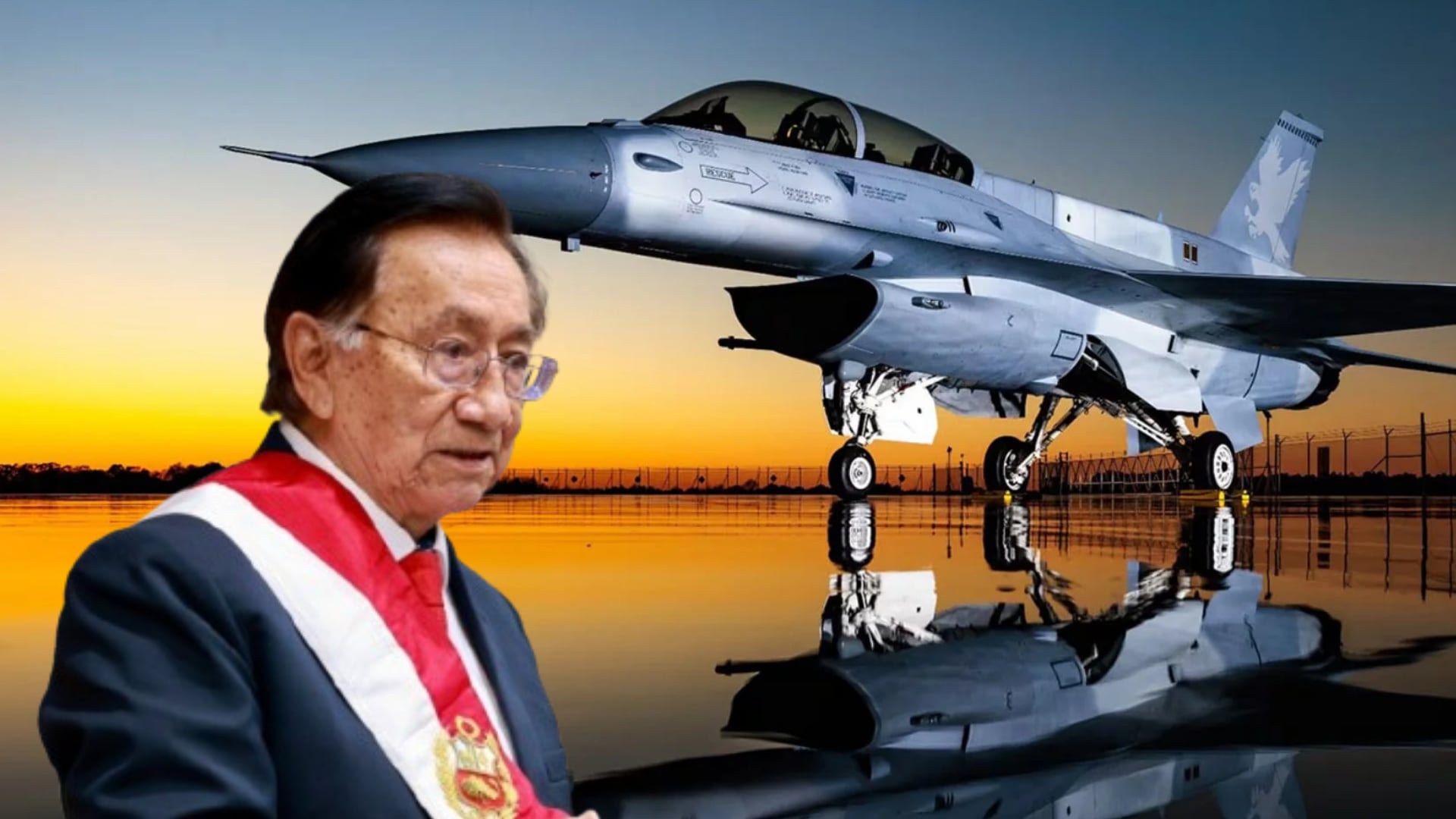 Gobierno de Balcázar evalúa postergar compra de aviones F-16 y dejar decisión al próximo presidente. (Foto composición: Infobae Perú/Agencia Andina)