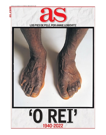 Los pies de Pelé, graficados