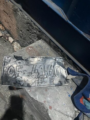 La patente del auto en