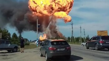 La impresionante explosión de una