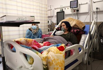 Una paciente de covid-19 en