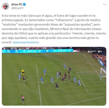 Atlas gana y arremete contra