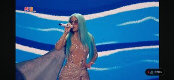 La colombiana sorprendió a más