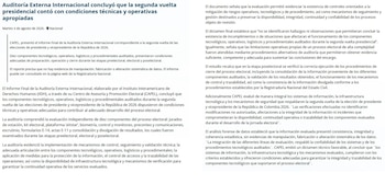 El informe sobre la elección de presidente y vicepresidente de Colombia 2026 no encontró pruebas de manipulación sistemática de datos - crédito Registraduría Nacional del Estado Civil