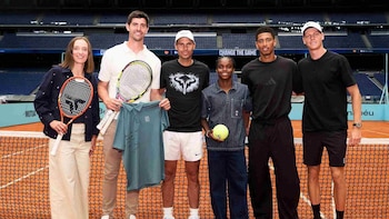El Mutua Madrid Open inaugura su pista de entrenamientos en el Estadio Santiago Bernabéu