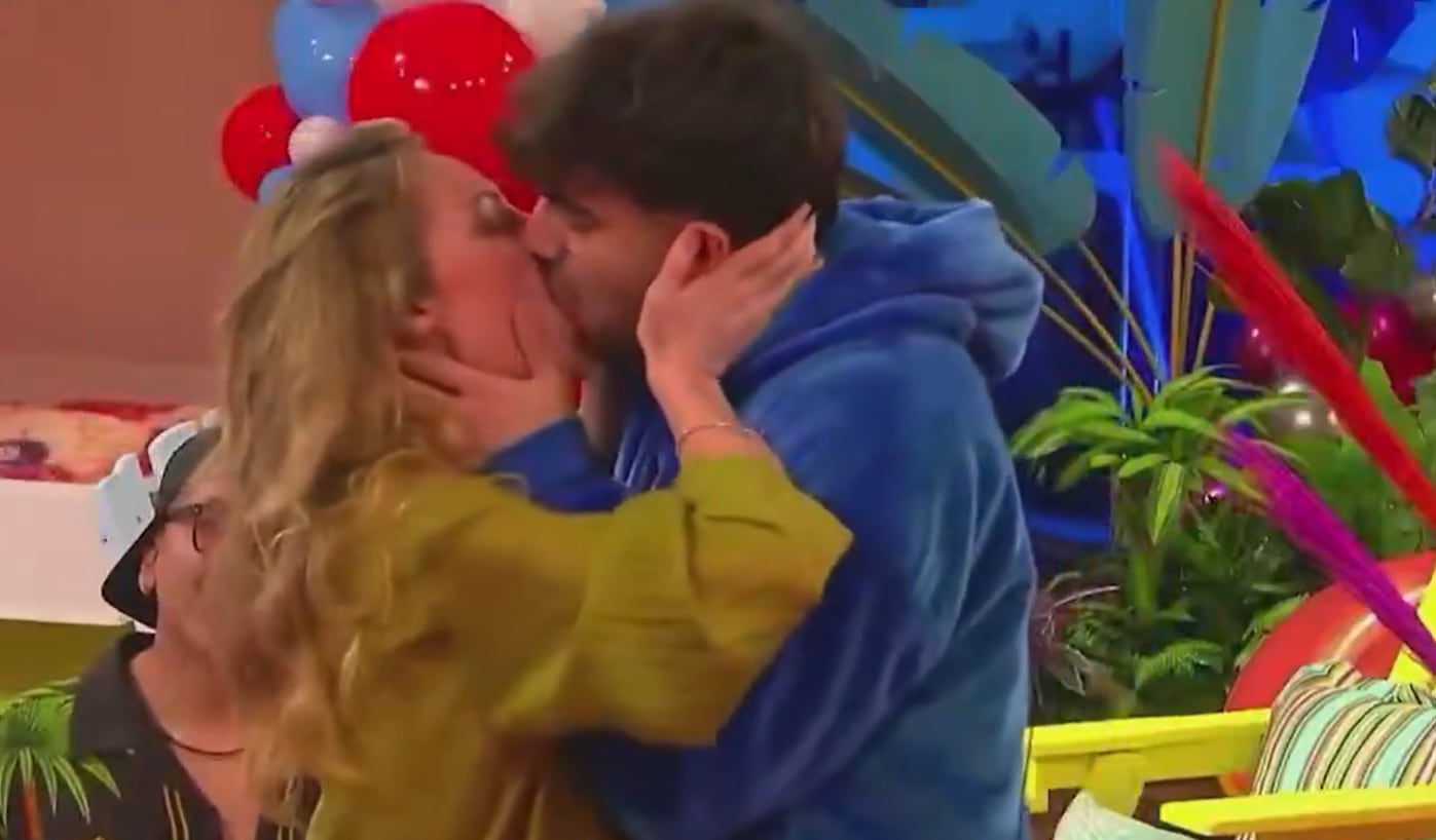 Fede Vigevani y Gema Garoa protagonizaron uno de los besos de la temporada (Captura de pantalla )