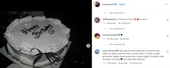 El mensaje romántico de NIcolás