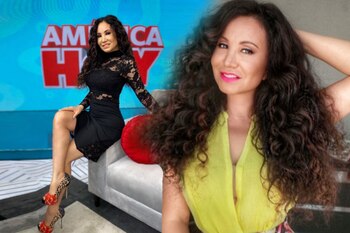 Janet Barboza, conductora peruana. Actualmente participa en el programa América hoy.