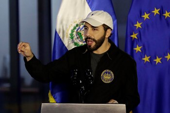 El presidente de El Salvador,