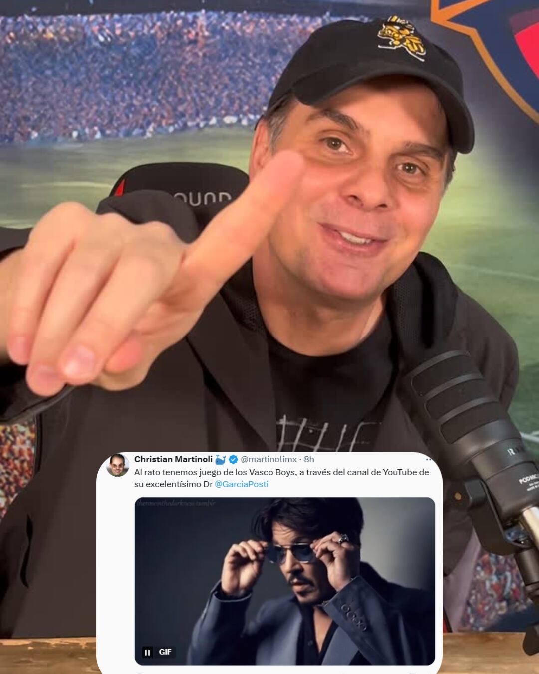 Martinoli confirmó en X que sí narrarán el partido entre México contra Costa Rica. (Foto: @martinolimx, X)