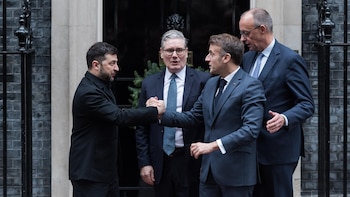 Starmer, Merz y Macron condenan