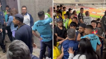 Aficionados protagonizan pelea y agreden a elementos de seguridad durante Pumas vs América Femenil