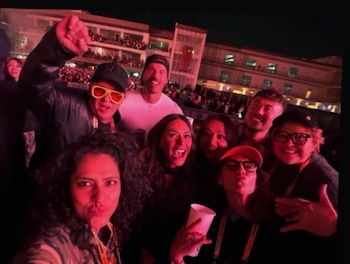 Galilea Montijo con su familia