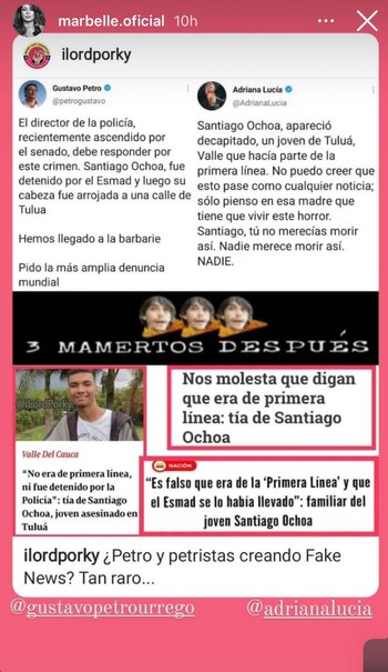 En la imagen la publicación