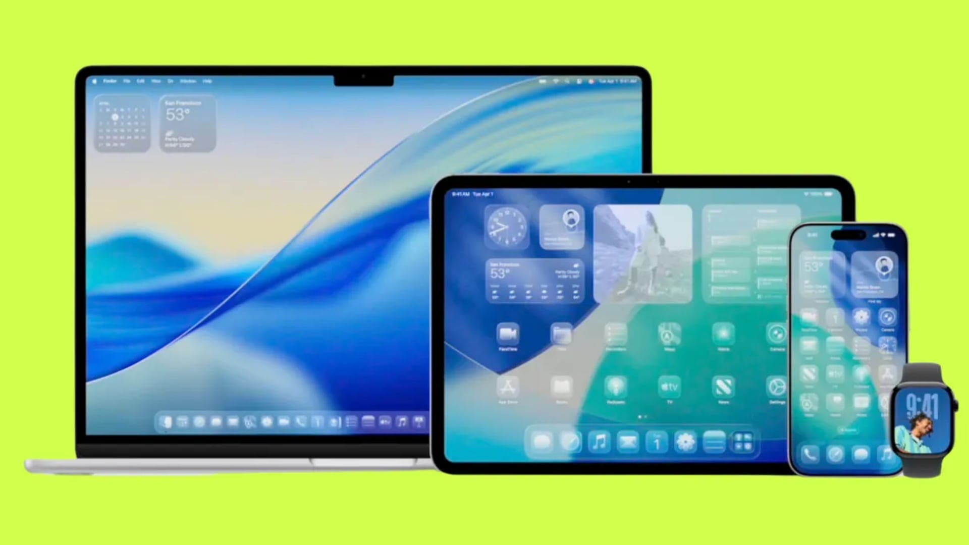 Apple introduce Liquid Glass como lenguaje de diseño que simula cristal real en sus sistemas operativos. (Apple)