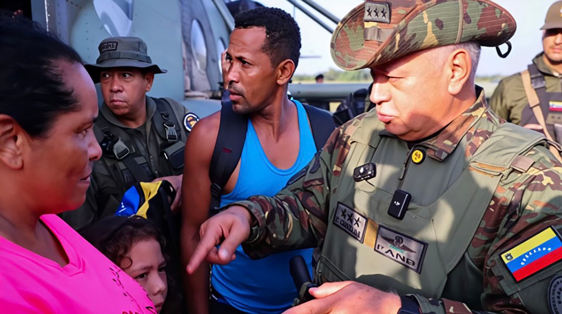 El ministro del Interior, Diosdado Cabello llegó uniformado de militar a Casigua El Cubo en El Catatumbo