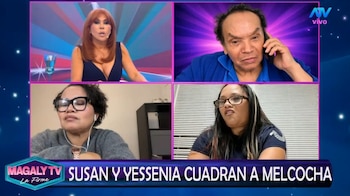 Melcochita explota contra sus hijas EN VIVO y lanza alarmante frase: “¿Quiere que me meta un balazo?”. Captura: Magaly TV La Firme.