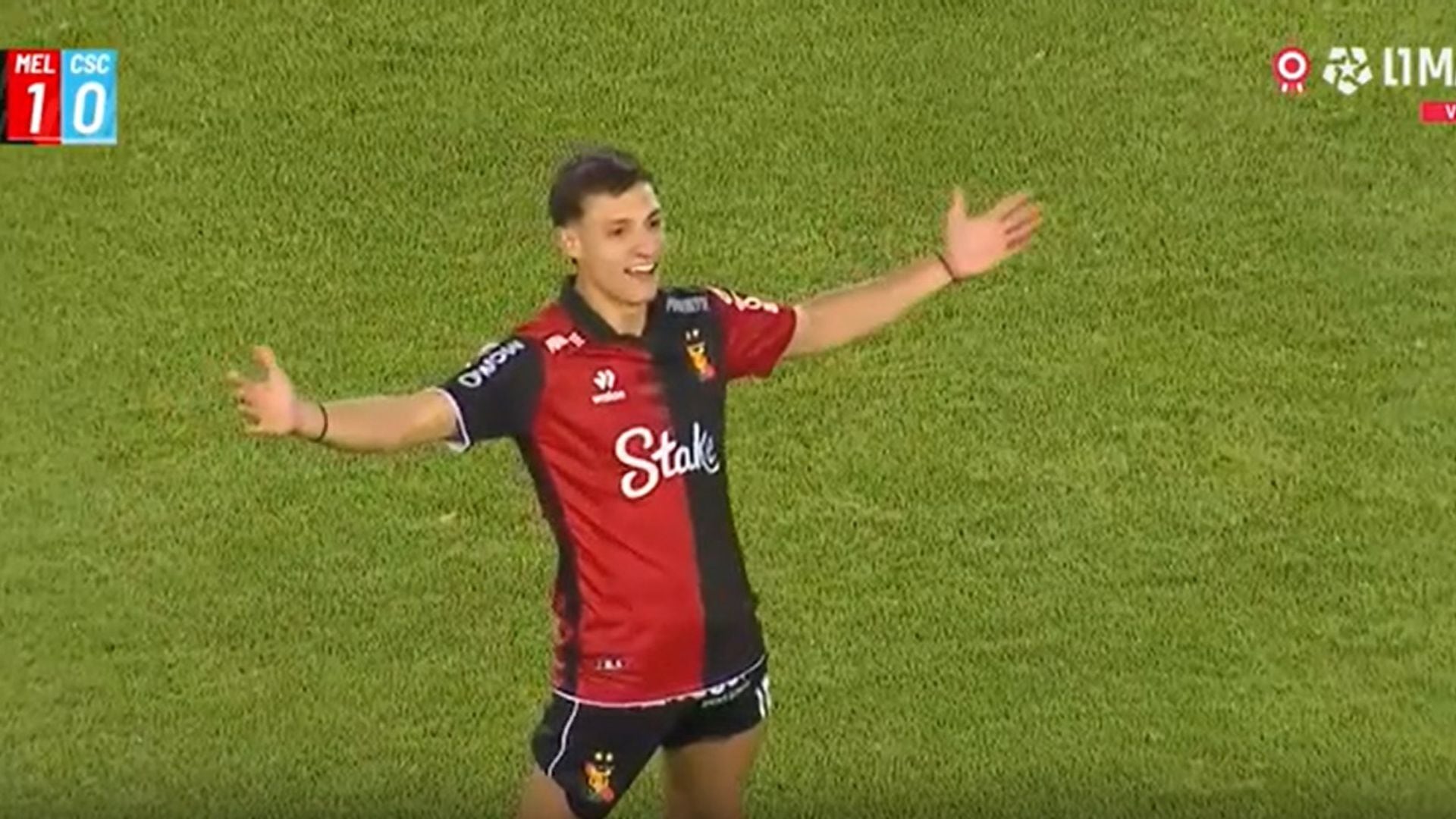 Golazo de tiro libre de Nicolás Quagliata con el que convirtió el 1-0 en Sporting Cristal vs Melgar por Torneo Clausura de Liga 1 2026