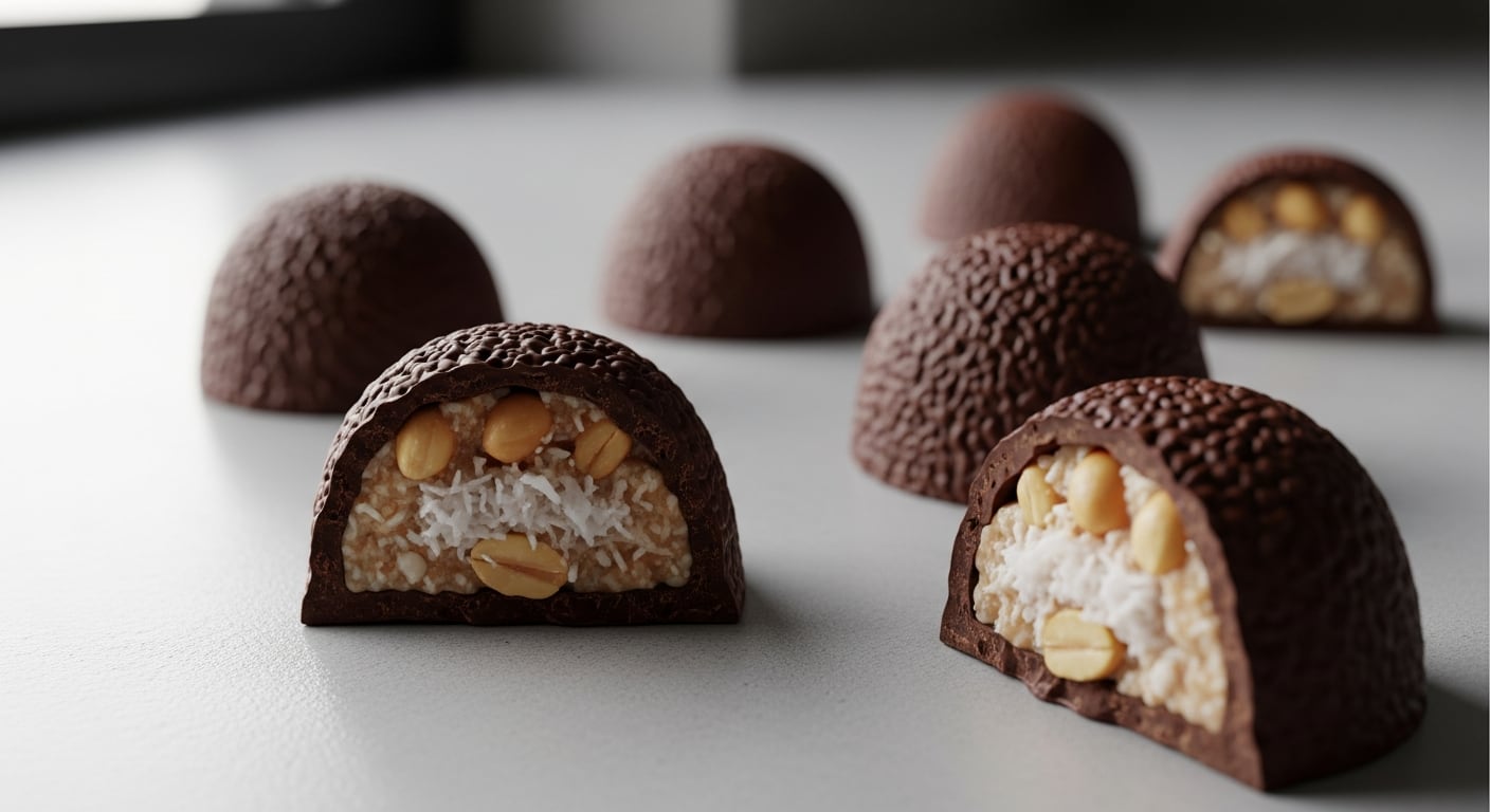 La FDA ordenó el retiro nacional de SkinnyDipped Dark Chocolate Coconut Almond Bites por contener maní no declarado, un alérgeno de alto riesgo. (Imagen Ilustrativa Infobae)
