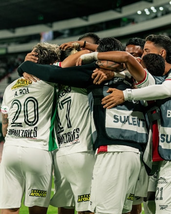Once Caldas celebrando su anotación ante Deportes Tolima en la fecha 7 de la Liga BetPlay 2026-II - crédito @oncecaldasoficial/Instagram