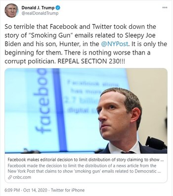 El presidente de los EEUU,