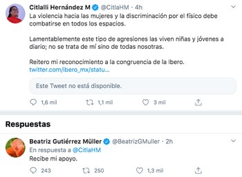 Gutiérrez Müller se solidarizó con