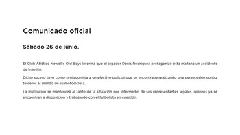 comunicado newells