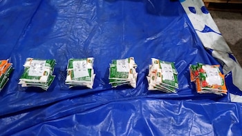 El estupefaciente estaba oculto en