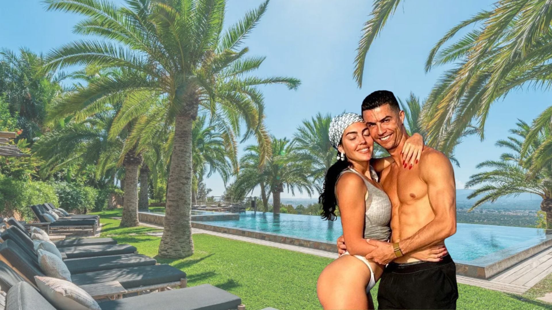 La casa de verano del futbolista y la influencer. (Montaje Infobae/ The Agency)