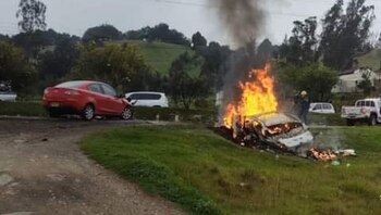 Dos personas murieron incineradas en