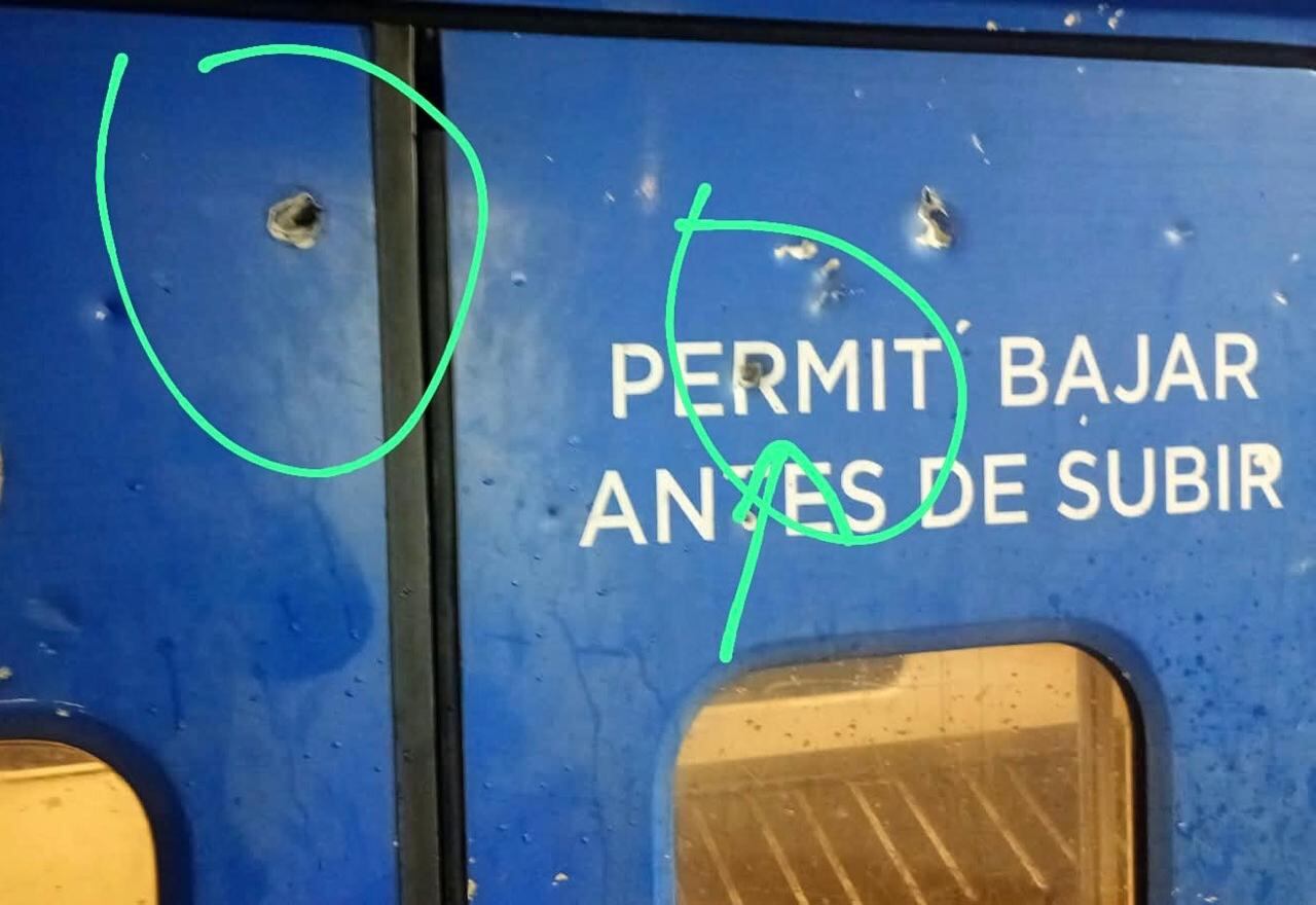Imagen que se aportó a la causa respecto de los ataques sufridos durante agosto y septiembre en el tren San Martín