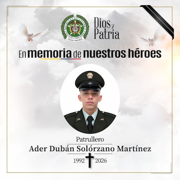 Las autoridades lamentan el fallecimiento del uniformado - crédito Policía / X