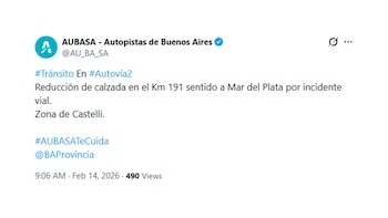 El mensaje de AUBASA en