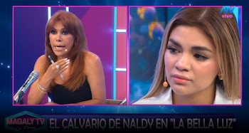 "Con mentiras": Naldy Saldaña explica cómo obtuvo los videos que hoy respaldan su denuncia contra director de La Bella Luz. Captura: Magaly TV La Firme.
