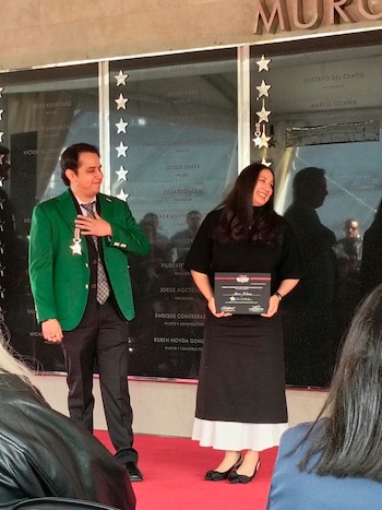 Se reconoció a las dos figuras por su importancia en el automovilismo mexicano.
