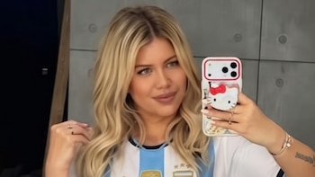 Wanda Nara mostró su paseo por Milán con sus hijas: camisetas de Argentina, visita al Duomo y relax en la piscina