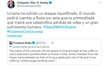 El mensaje publicado por el