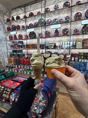 La pareja selló la celebración